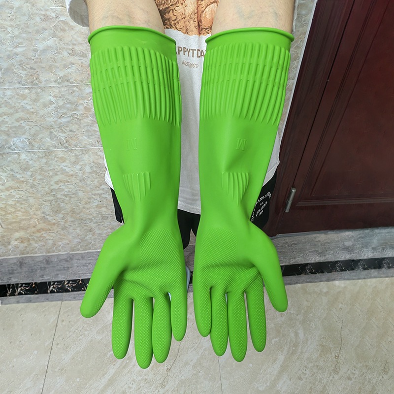 Dish Glove Rubber - 1 paar verlengde siliconen handschoenen voor