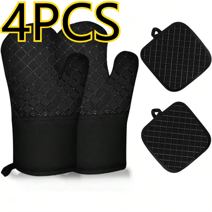 4 stuks siliconen keukenhandsc - Heat Resistant Glove recensie en prijs