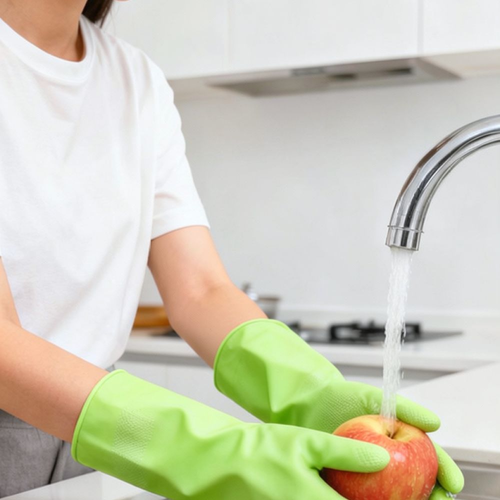 Duurzame nitril keukenhandscho - Dish Glove Rubber recensie en prijs