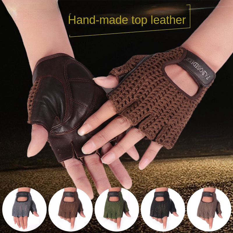 Unisex zomerse halve vinger re - Leather Driving Glove recensie en prijs
